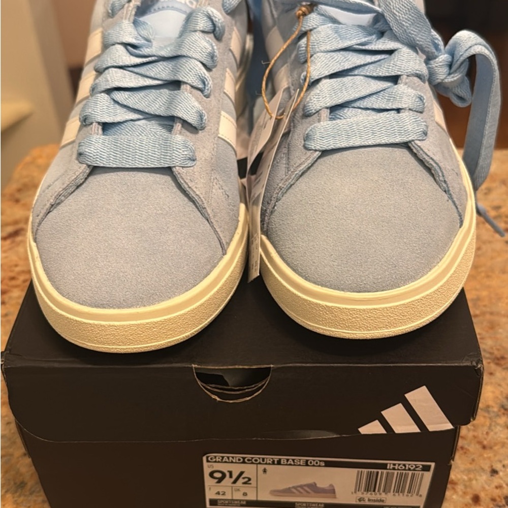 Adidas Sky Blue Grand Court Sneakers